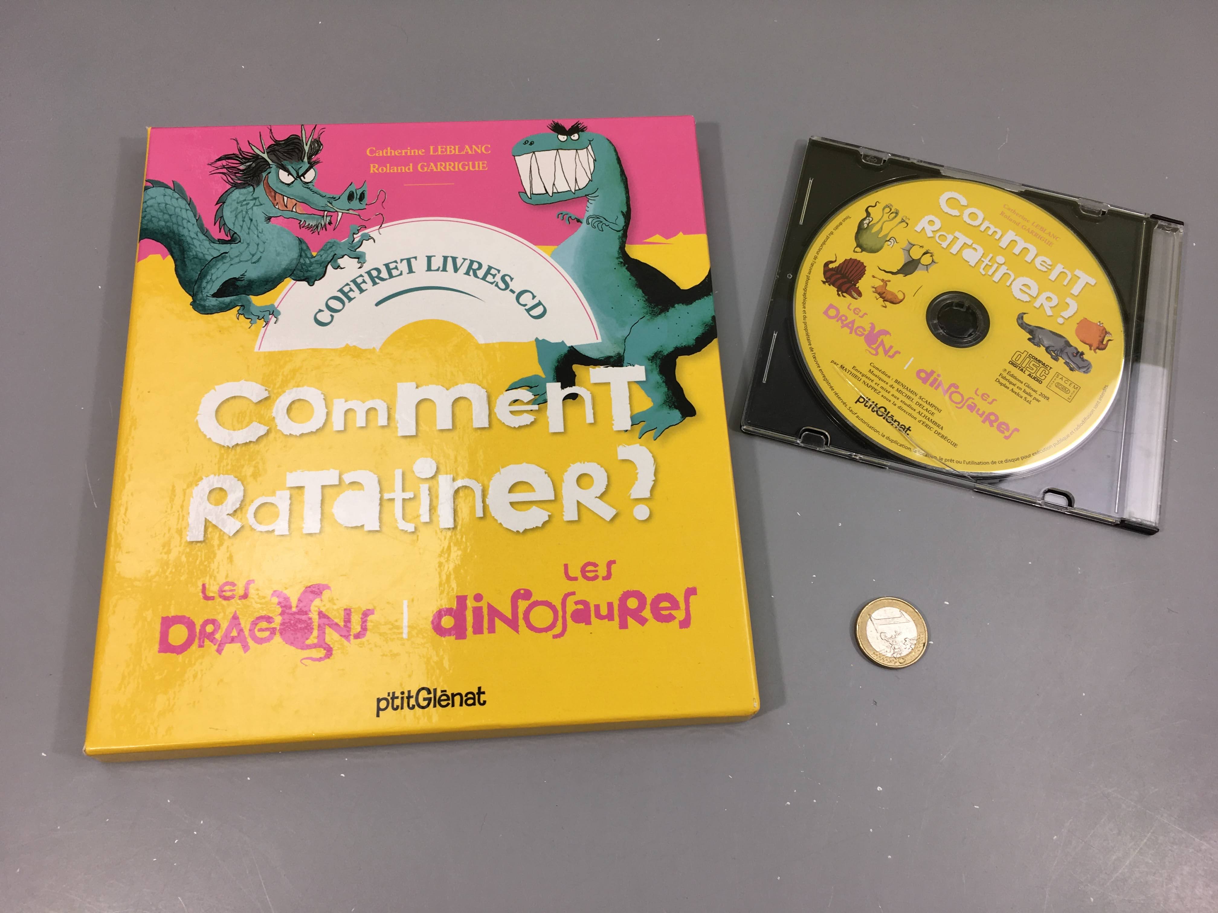 Comment Ratatiner? les dragons et dinosaures Coffret livre et Cd non testé