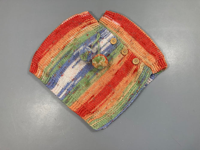 Poncho fait main, moins cher chez Petit Kiwi