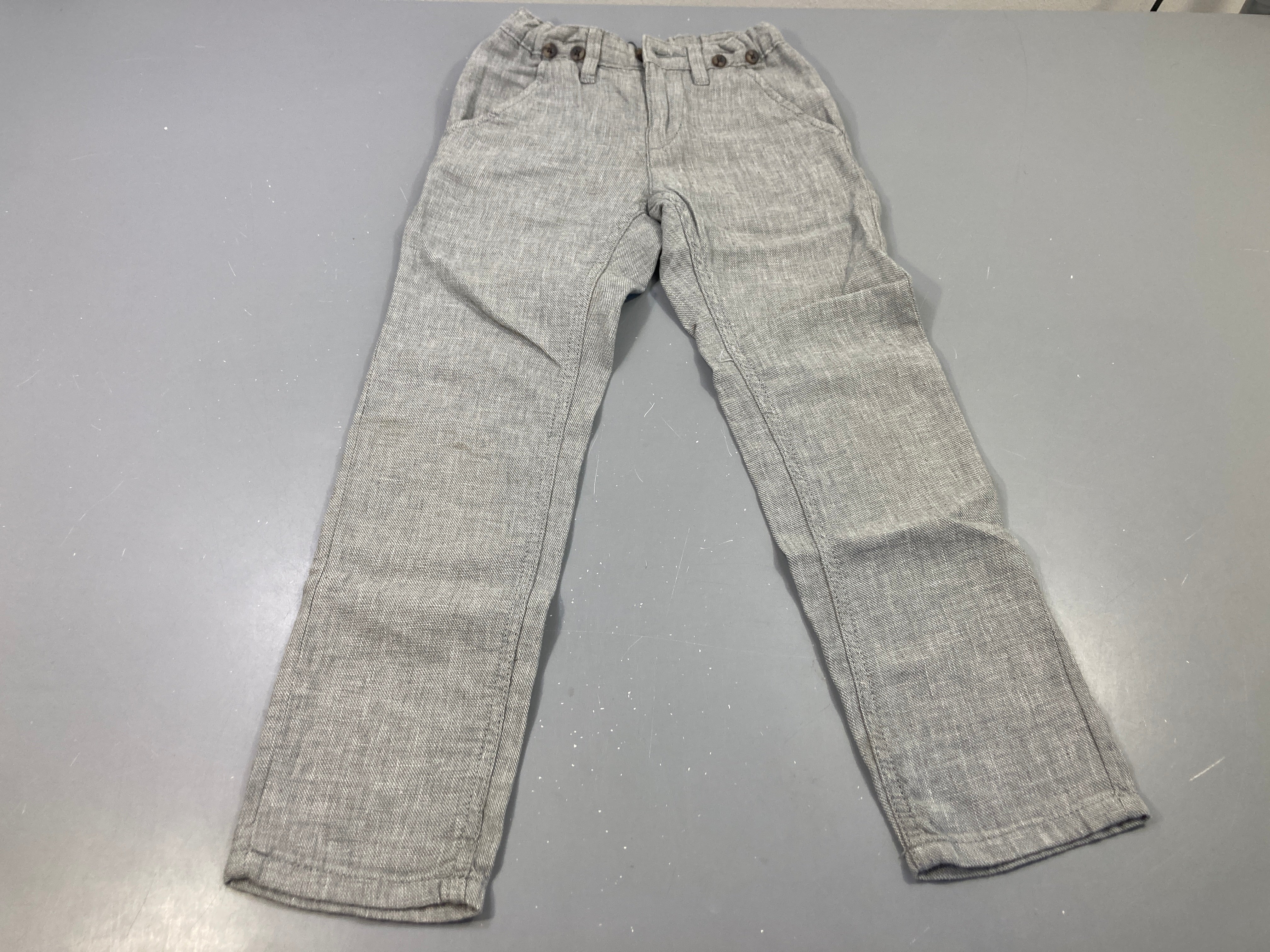 Pantalon chino gris chiné