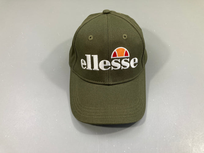Casquette Ellesse kaki 100%coton, moins cher chez Petit Kiwi