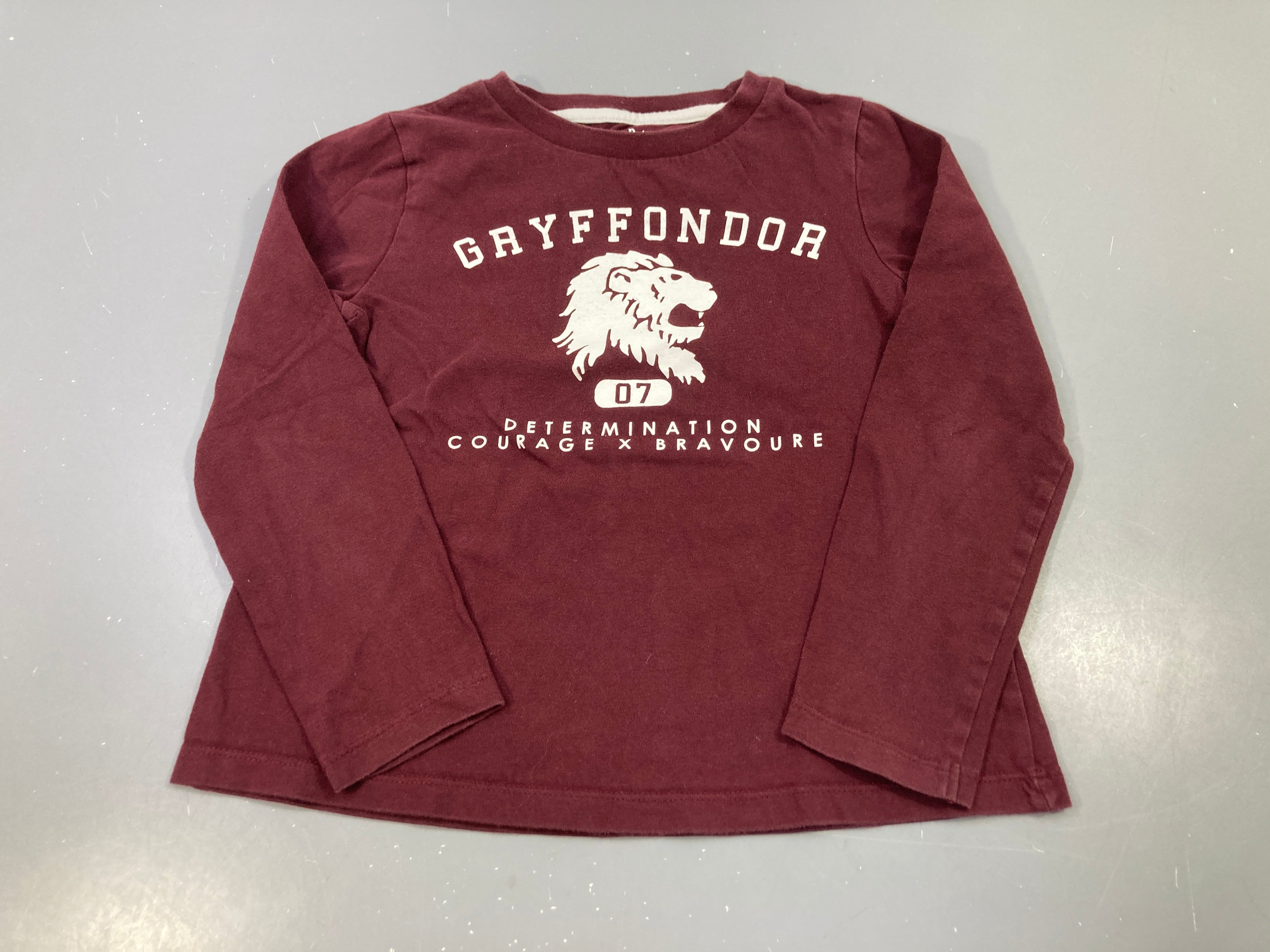 T-shirt m.l bordeaux Gr.yfondor lion
