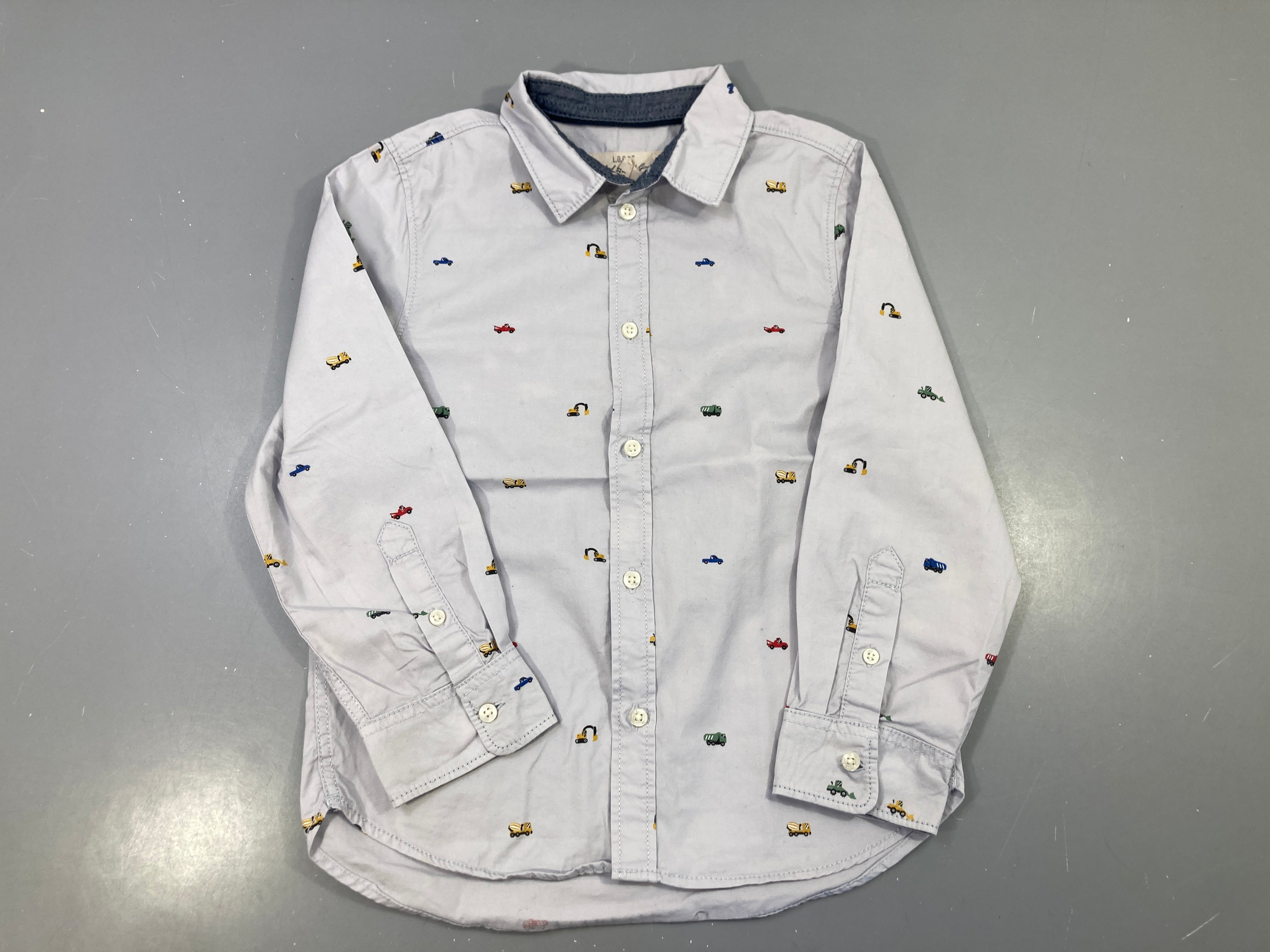 Chemise m.l grise camions chantier