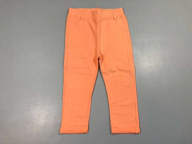 Tregging molleton orange, moins cher chez Petit Kiwi