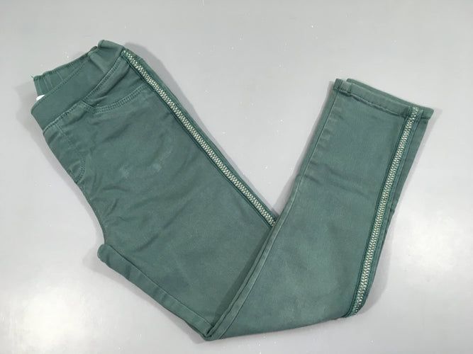 Tregging vert bandes latérales brodées, moins cher chez Petit Kiwi