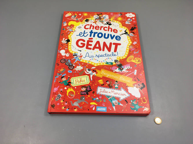 Cherche et trouve géant Au spectacle - Auzou, moins cher chez Petit Kiwi