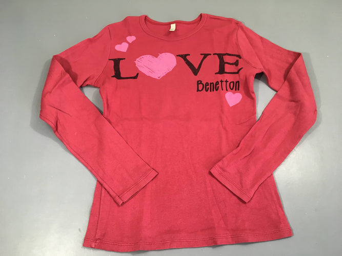 T-shirt m.l rose Love, moins cher chez Petit Kiwi