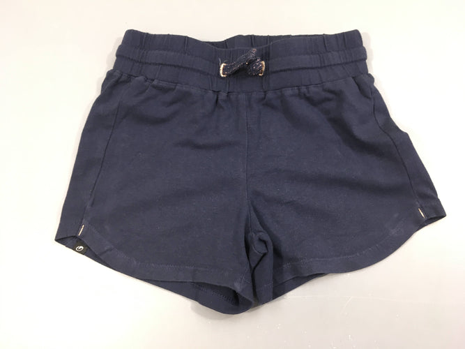 Short bleu foncé jersey -Petite tache arrière, moins cher chez Petit Kiwi