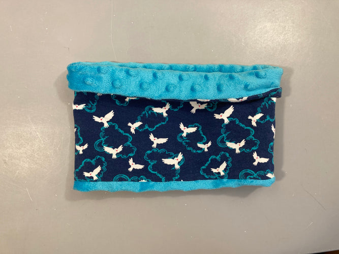 Tour de cou bleu oiseaux, moins cher chez Petit Kiwi