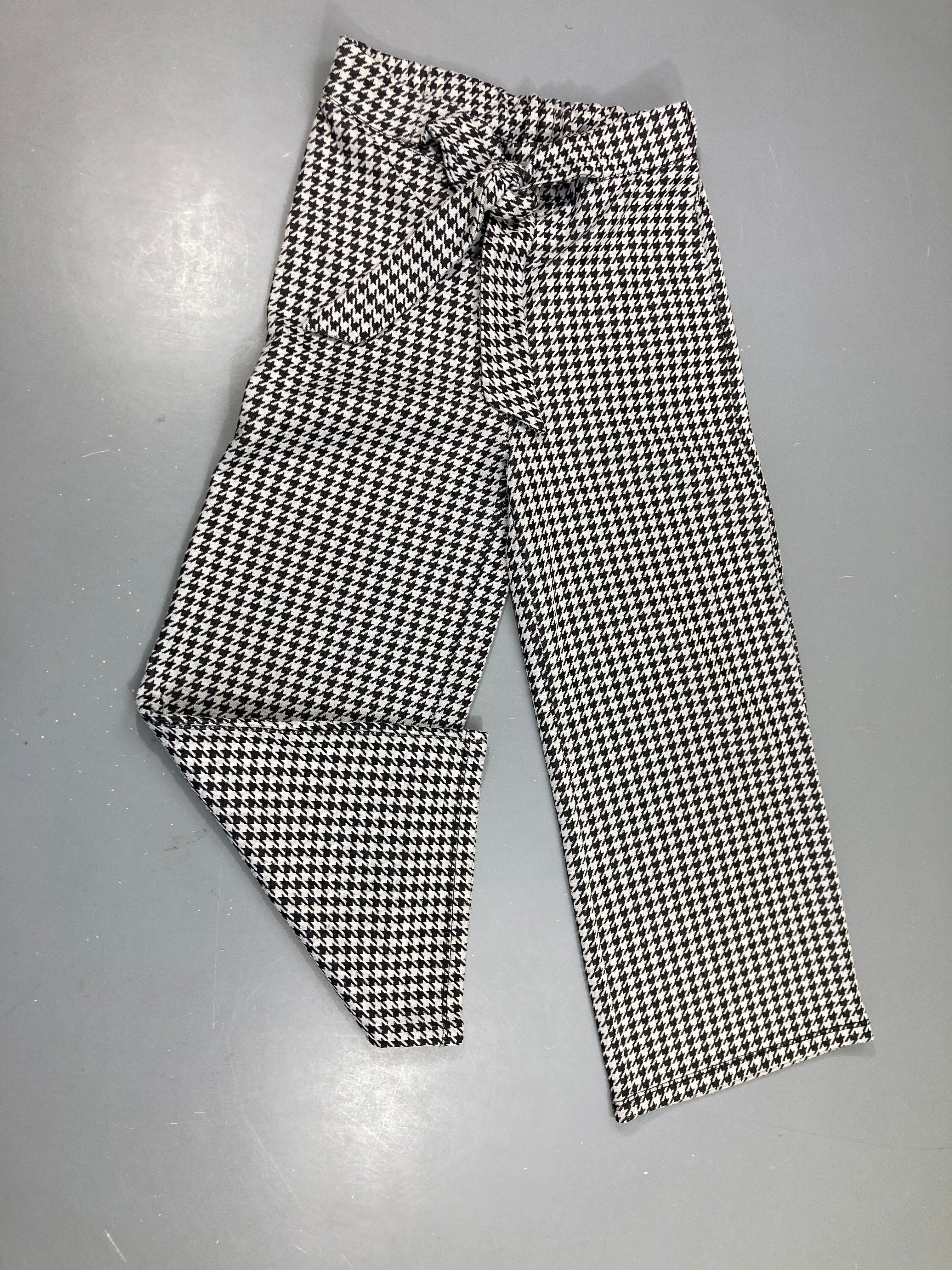 Pantalon style pieds de poule