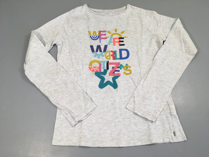 T-shirt m.l gris chiné World, moins cher chez Petit Kiwi