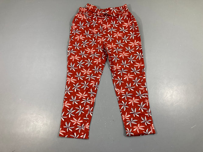 Pantalon brun palmiers blancs, moins cher chez Petit Kiwi