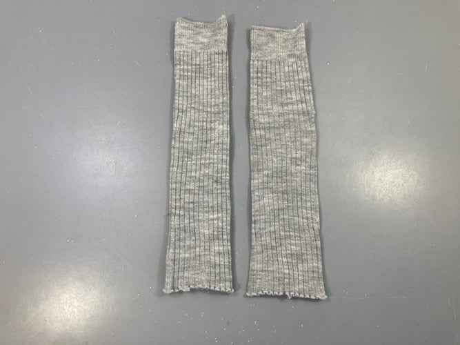 Jambières tricot gris chiné irisé, moins cher chez Petit Kiwi