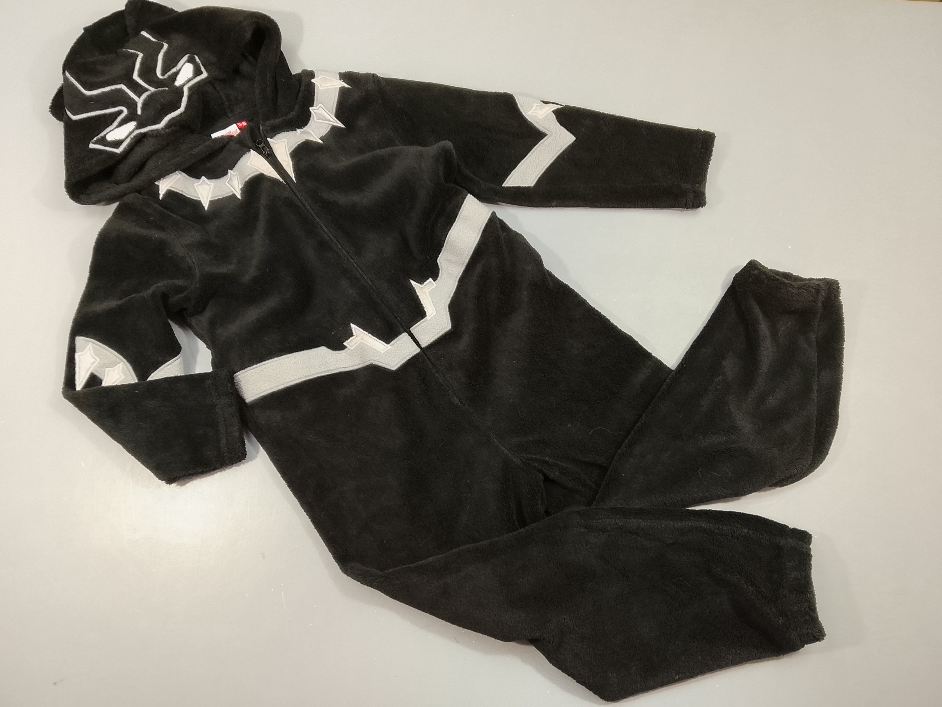 Surpyjama zippé à capuche noir Mar.vel black panther