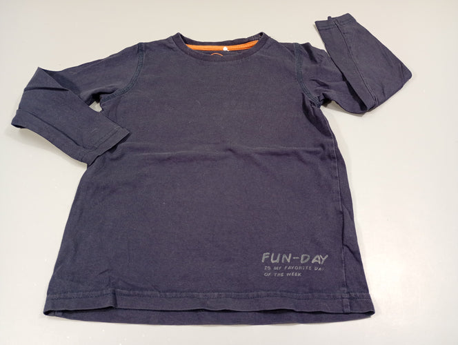 T-shirt m.l bleu marine, moins cher chez Petit Kiwi
