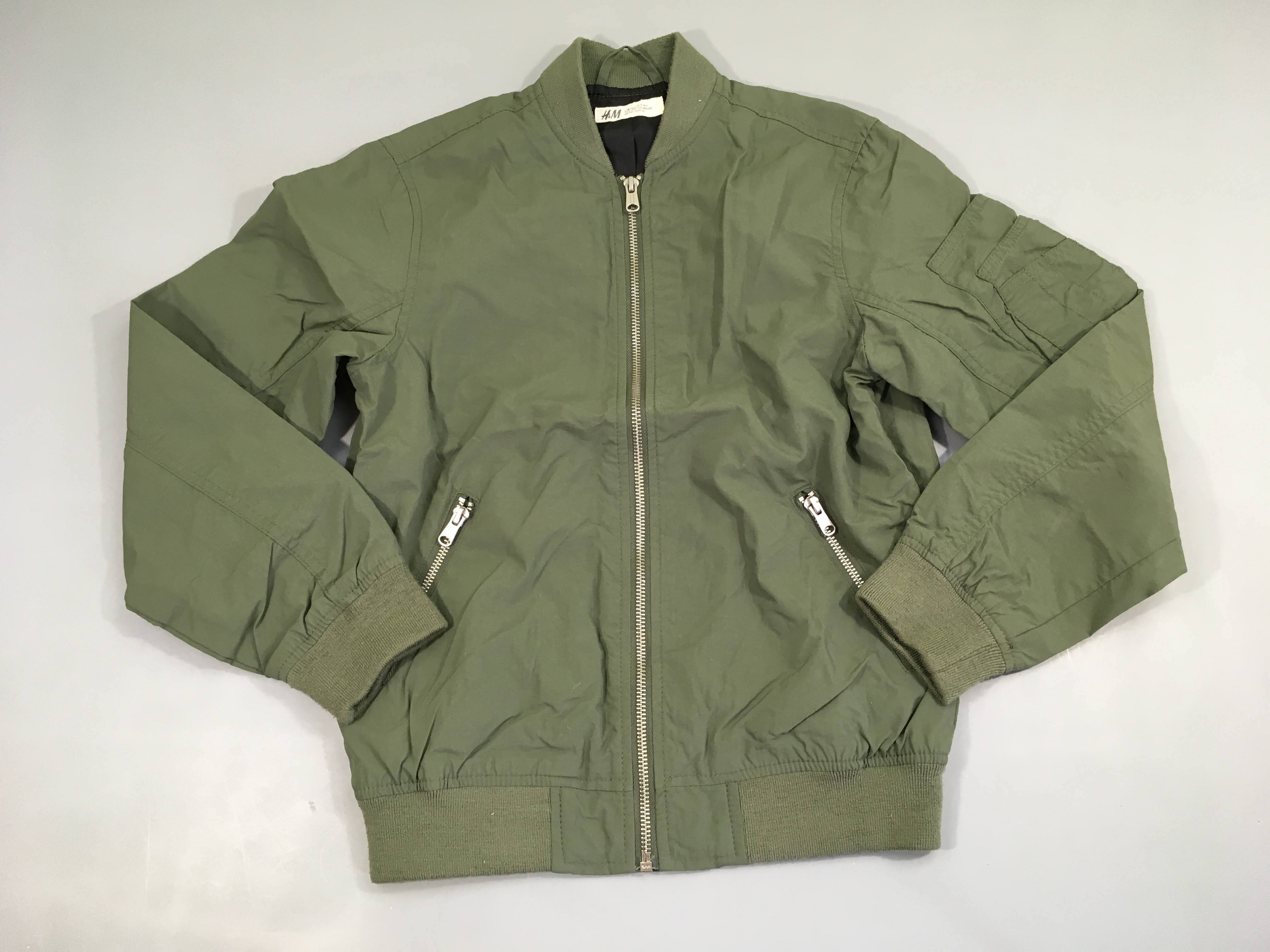 Veste zippée bomber kaki