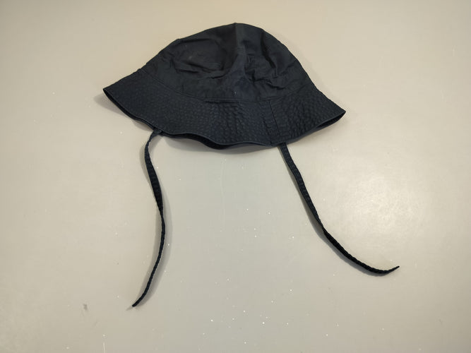 Chapeau bleu marine 100% coton, moins cher chez Petit Kiwi