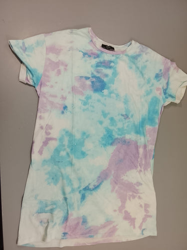 Robe m.c tie and dye rose bleu, blanc, moins cher chez Petit Kiwi