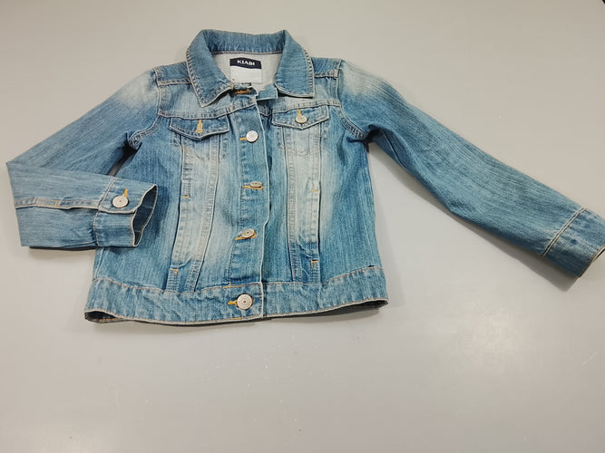 Veste en jean, effet délavé, moins cher chez Petit Kiwi
