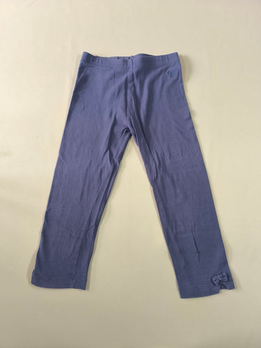 Retour trou Legging bleu noeuds (raccommoder bas de la jambe gauche), moins cher chez Petit Kiwi