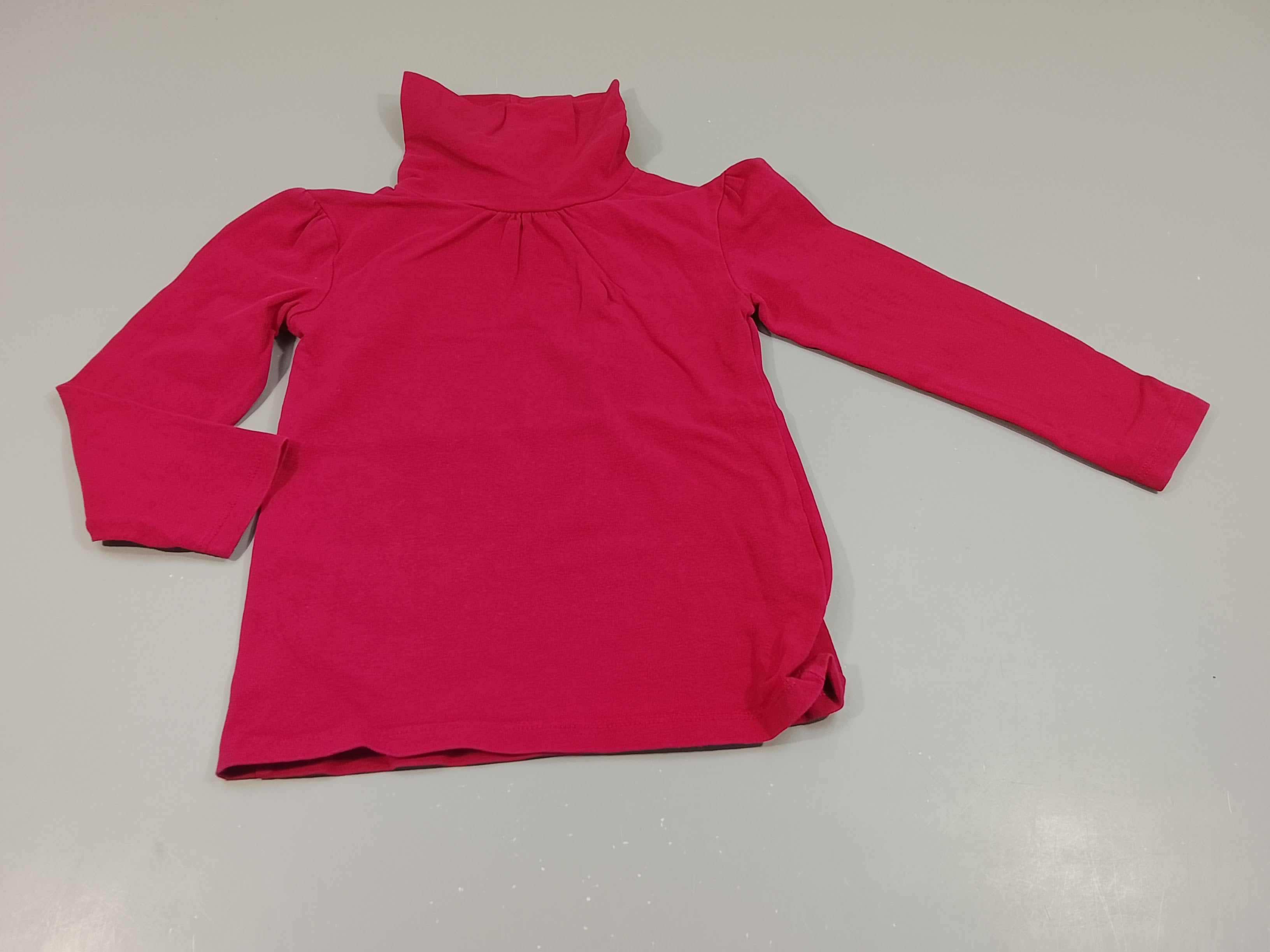 T-shirt m.l col roulé rouge