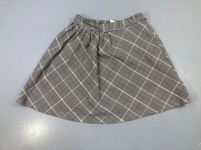 Jupe noire blanche à carreaux, moins cher chez Petit Kiwi