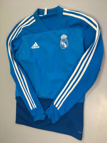Maillot de foot ml bleu, bas de la manche un peu décousu, moins cher chez Petit Kiwi