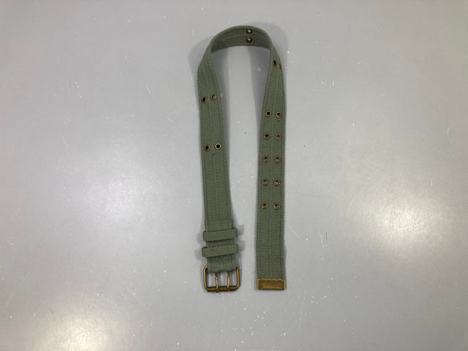 Ceinture kaki toile double boucle, moins cher chez Petit Kiwi