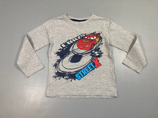 T-shirt m.l gris chiné Cars, moins cher chez Petit Kiwi