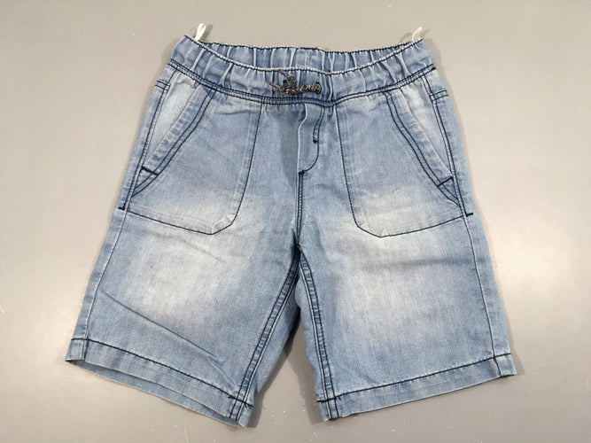 Bermuda Denim taille élastique, moins cher chez Petit Kiwi