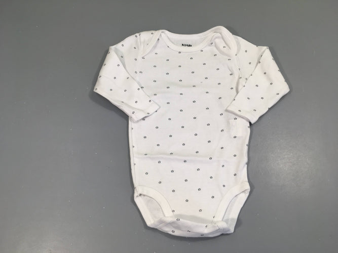 Body m.l blanc étoiles, moins cher chez Petit Kiwi