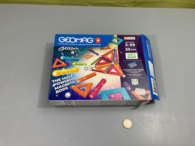Geomag Glitter - Ecofriendly 35 pièces, +3a - complet, moins cher chez Petit Kiwi