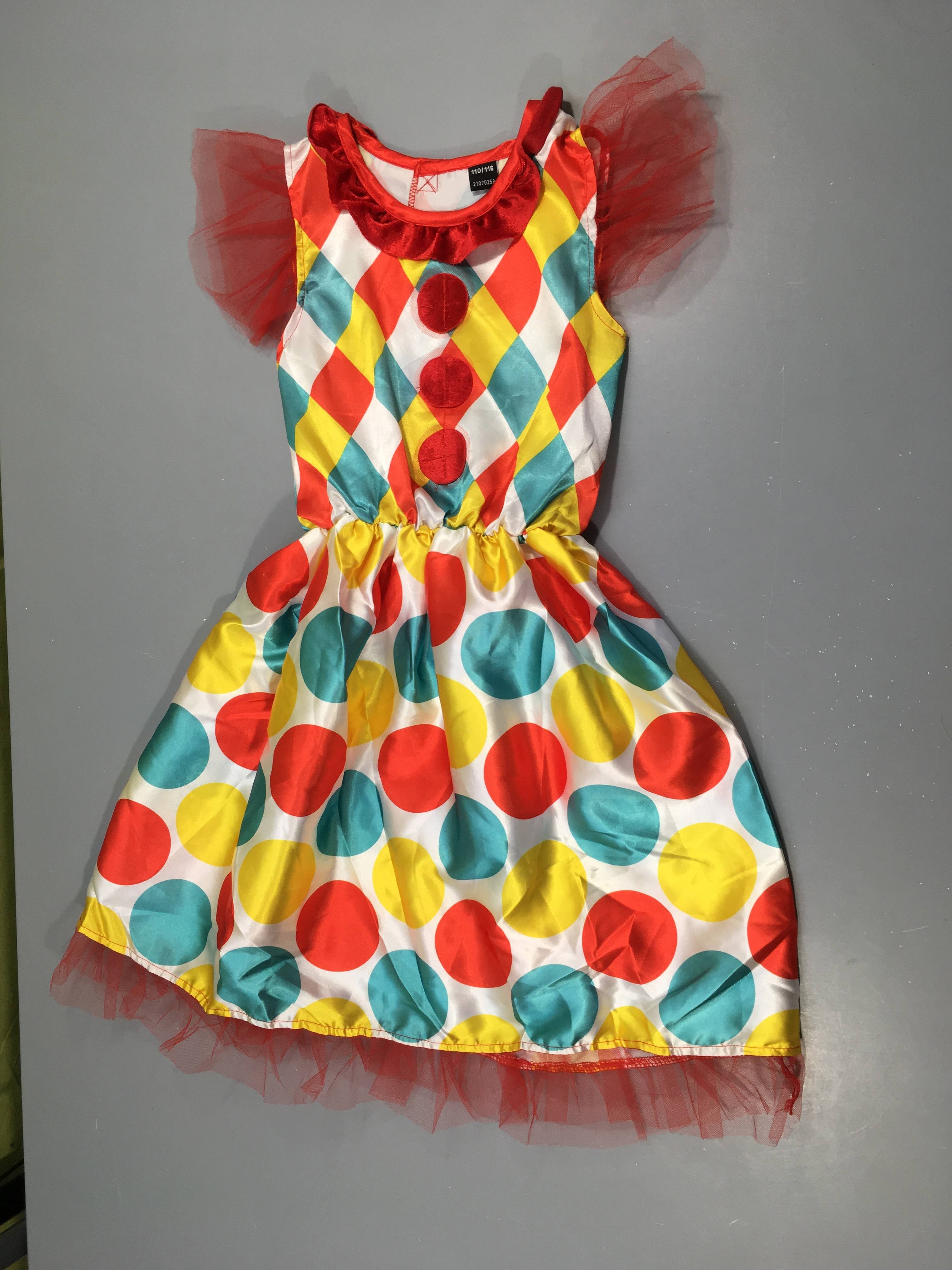 Déguisement robe clown/arlequin