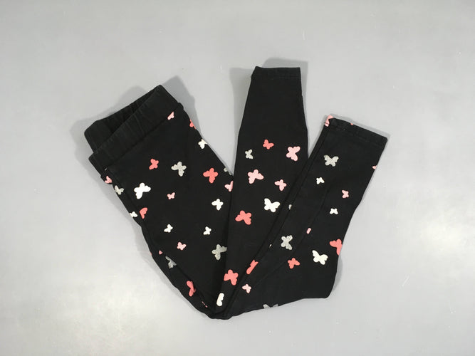 Legging épais noir papillons, moins cher chez Petit Kiwi