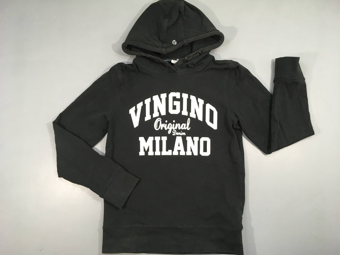 Sweat noir à capuche Vingino, moins cher chez Petit Kiwi