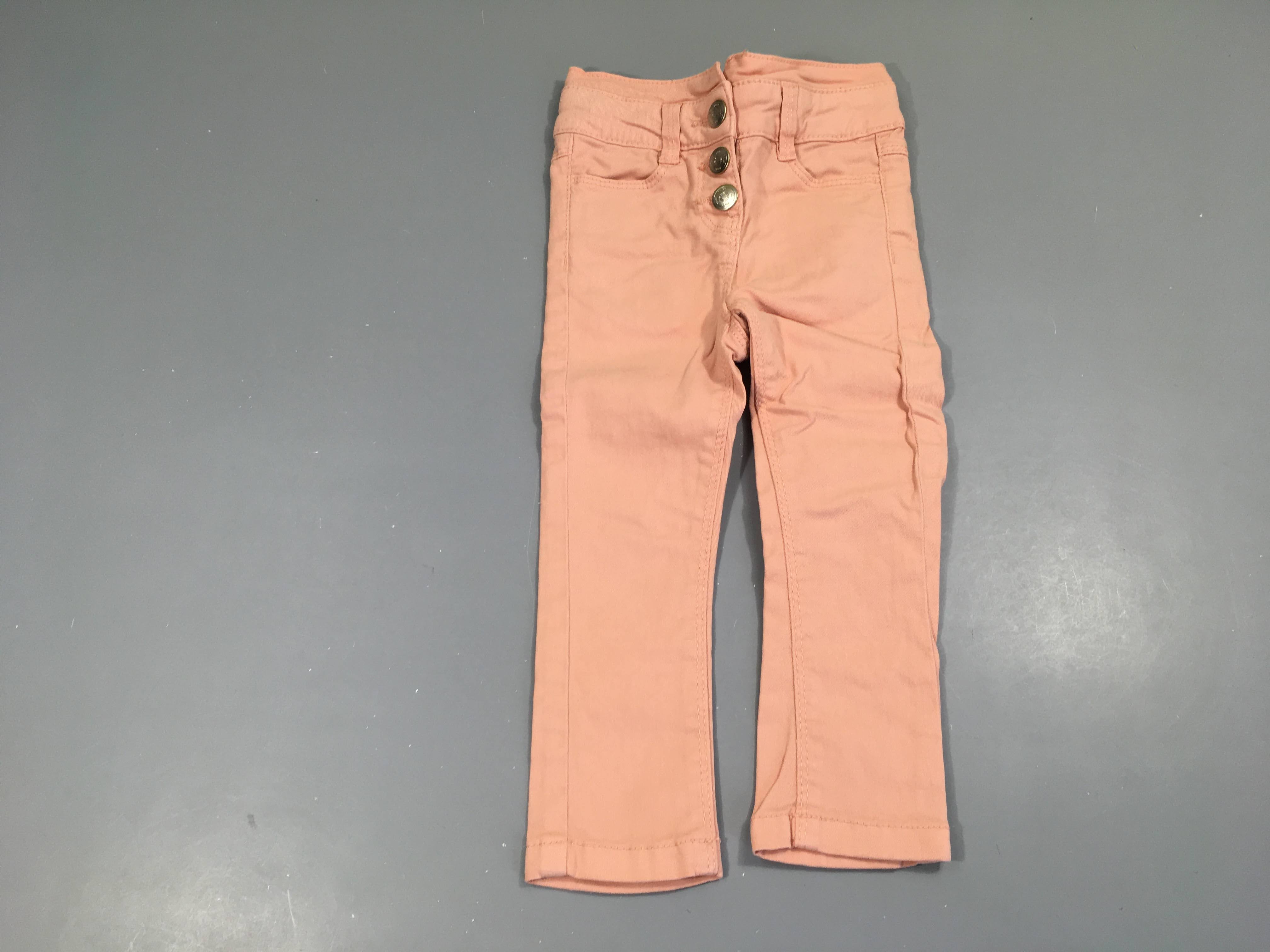Pantalon rose 3 boutons