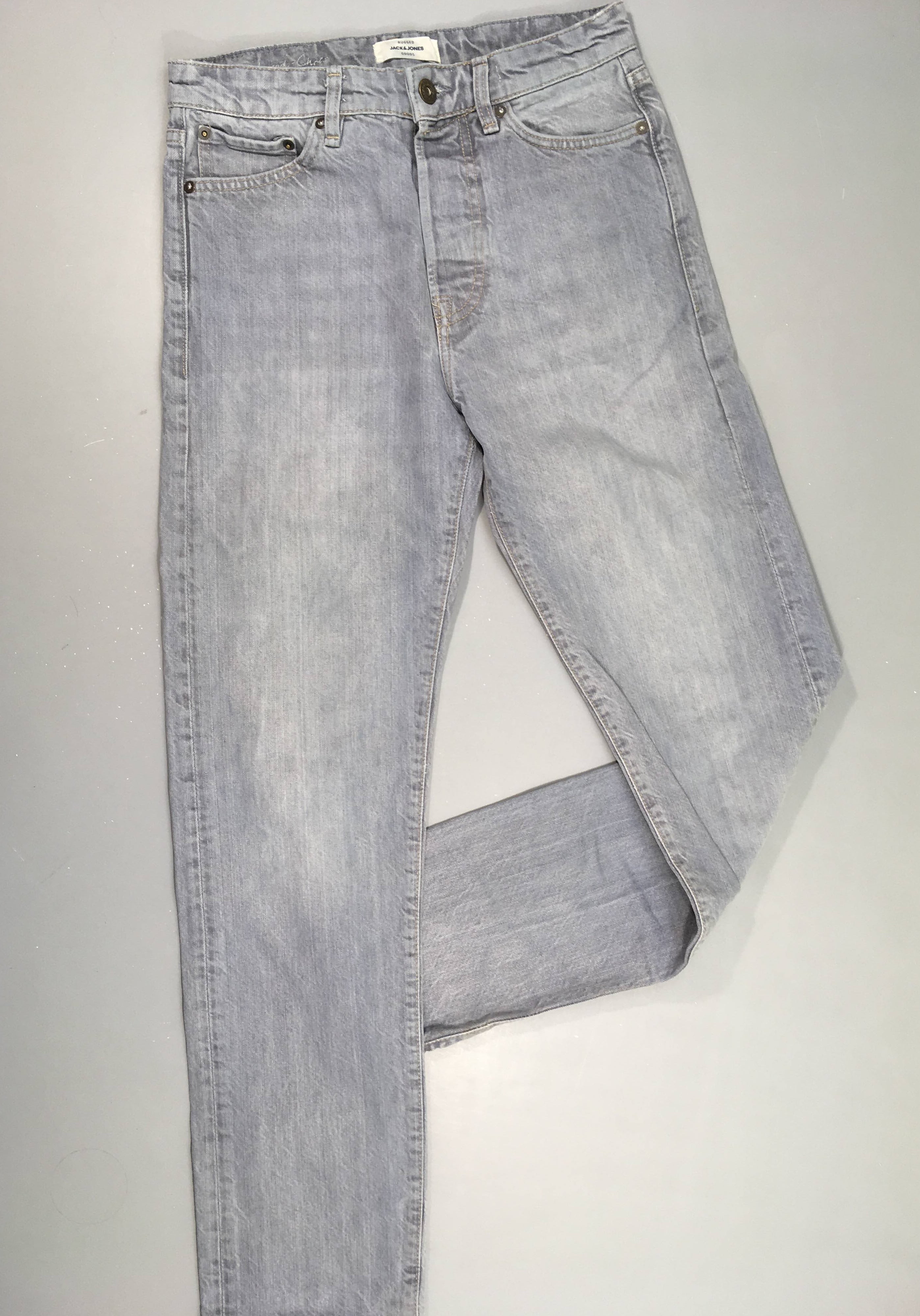 Jeans gris relaxed Chris, 27/32