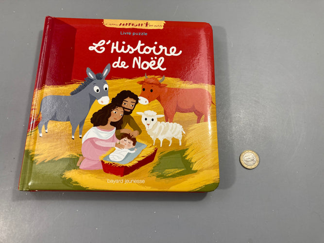 L'histoire de Noël, Livre puzzle, moins cher chez Petit Kiwi