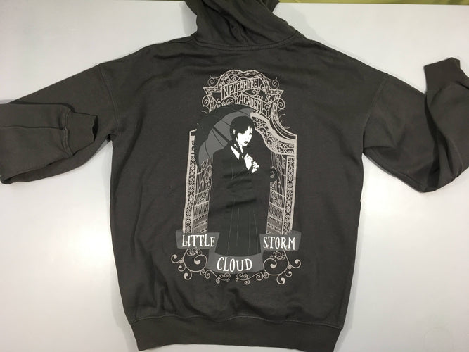 Sweat à capuche noir Wednesday, Mercredi, moins cher chez Petit Kiwi