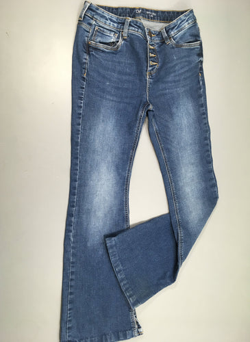 Jeans Flare bas fendu, moins cher chez Petit Kiwi