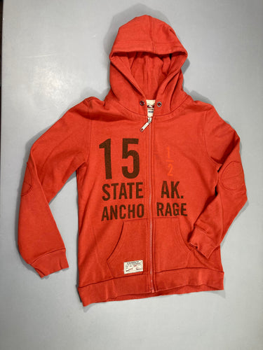 Sweat zippéà capuche orange Skate, moins cher chez Petit Kiwi