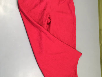 Pantalon large fushia polyester