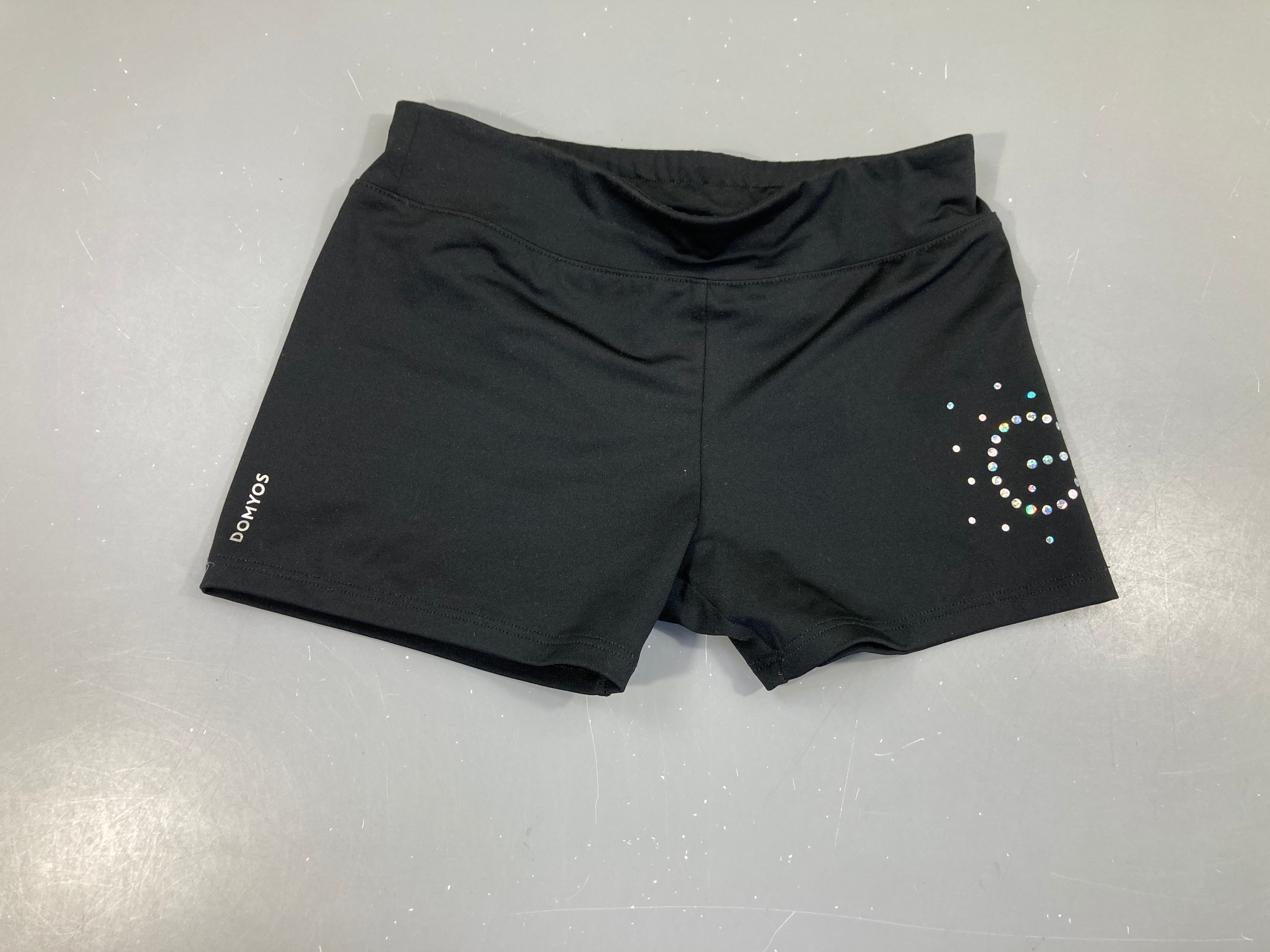 Short de gym noir pois irisé