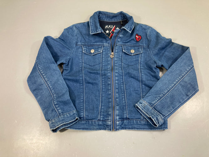 Veste Denim Ikks dos molleton noir, moins cher chez Petit Kiwi