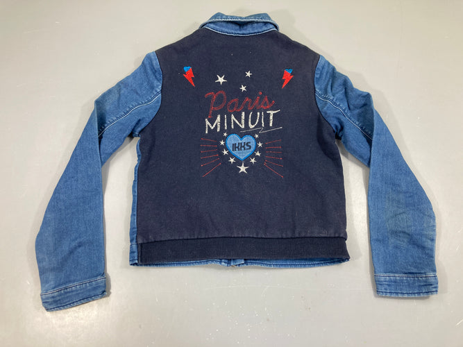 Veste Denim Ikks dos molleton noir, moins cher chez Petit Kiwi