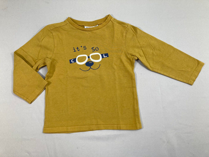 T-shirt m.l moutarde Cool, moins cher chez Petit Kiwi