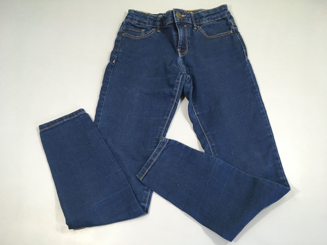 Jean skinny bleu taille élastique coton/polyester/élasthane, moins cher chez Petit Kiwi