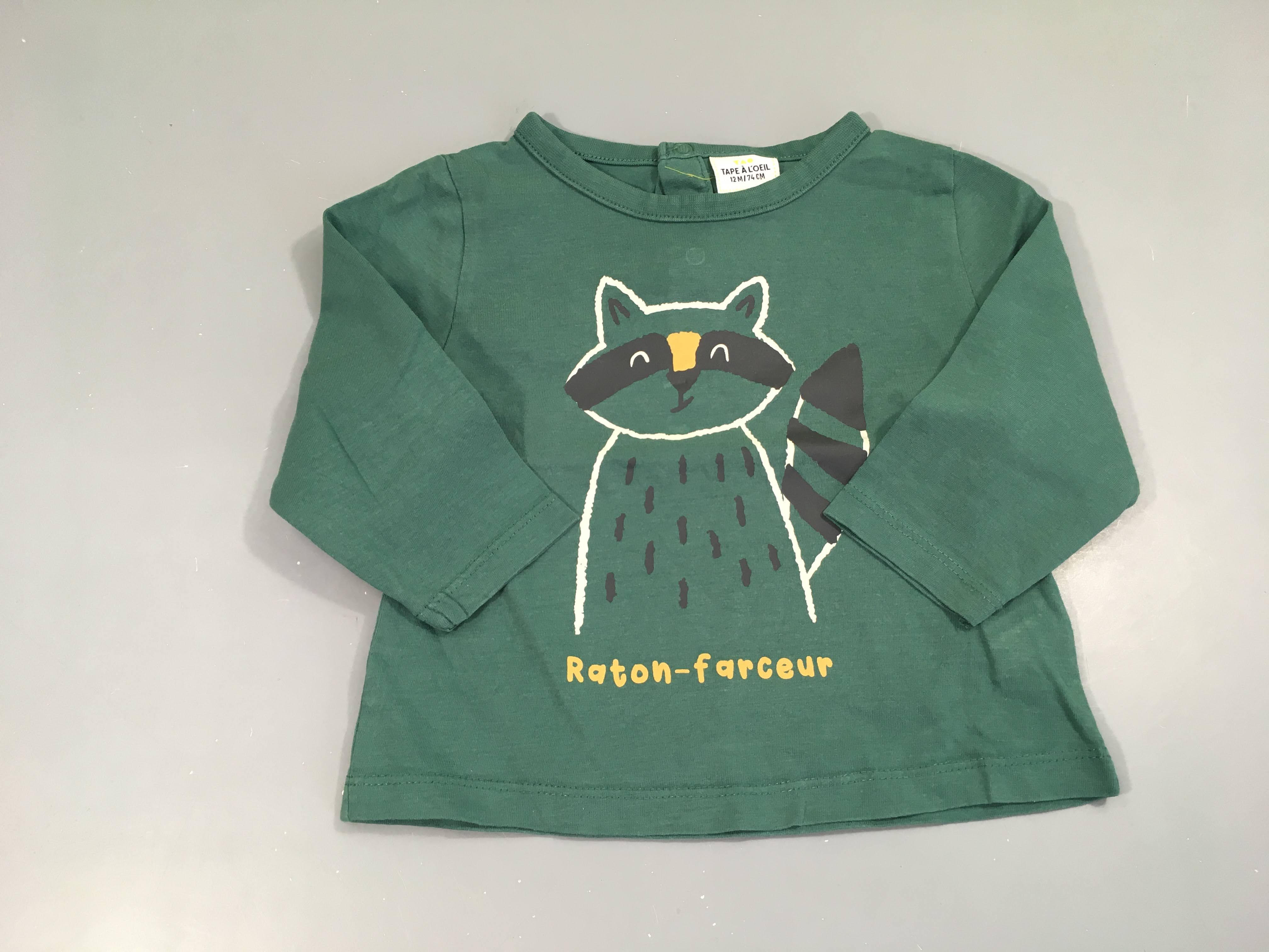 T-shirt m.l vert raton