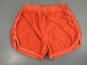 Short éponge orange coton/polyester