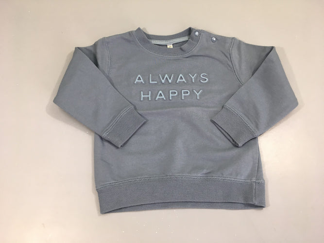 Sweat bleu Always relief, moins cher chez Petit Kiwi