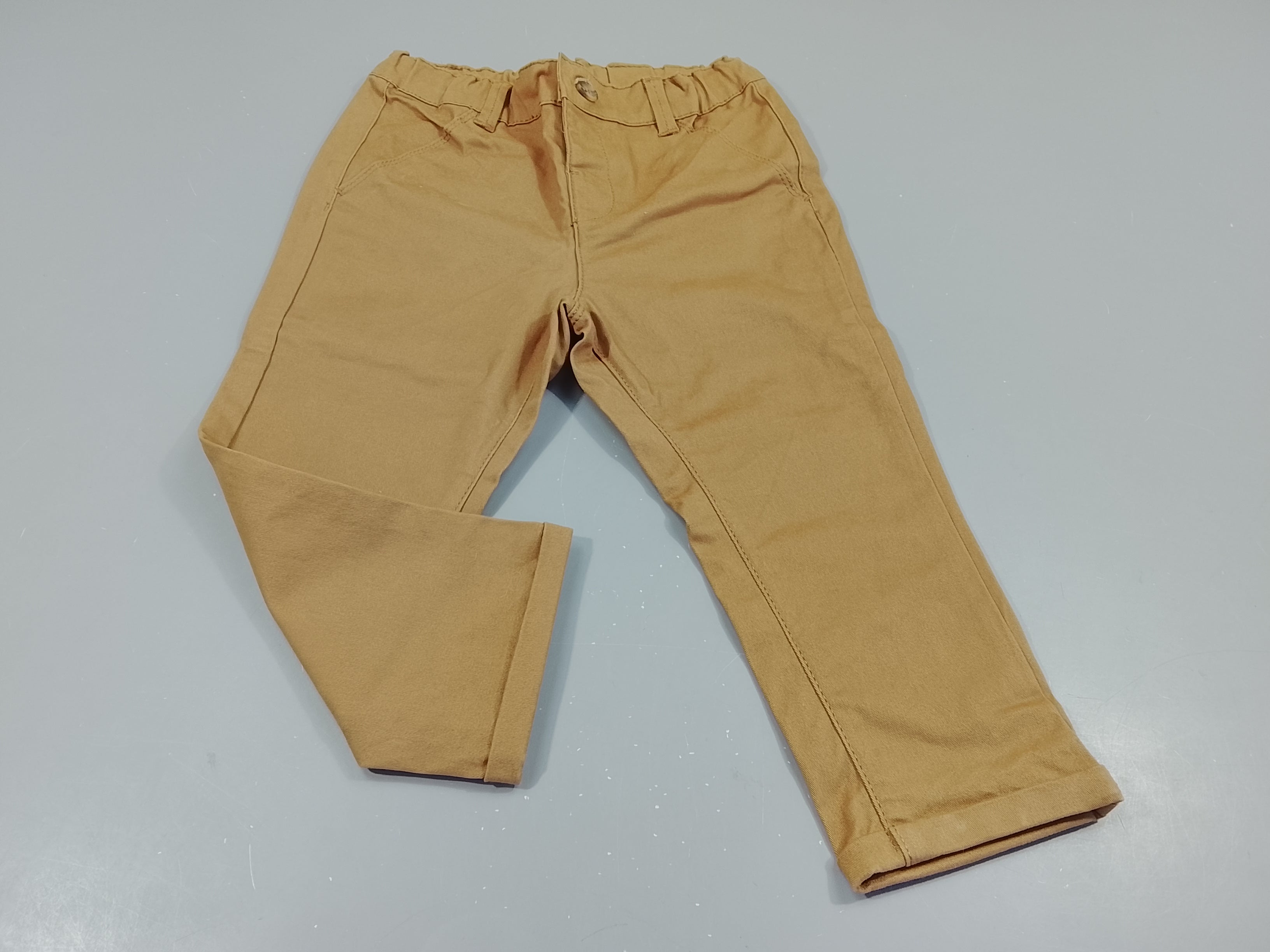 Pantalon à revers camel